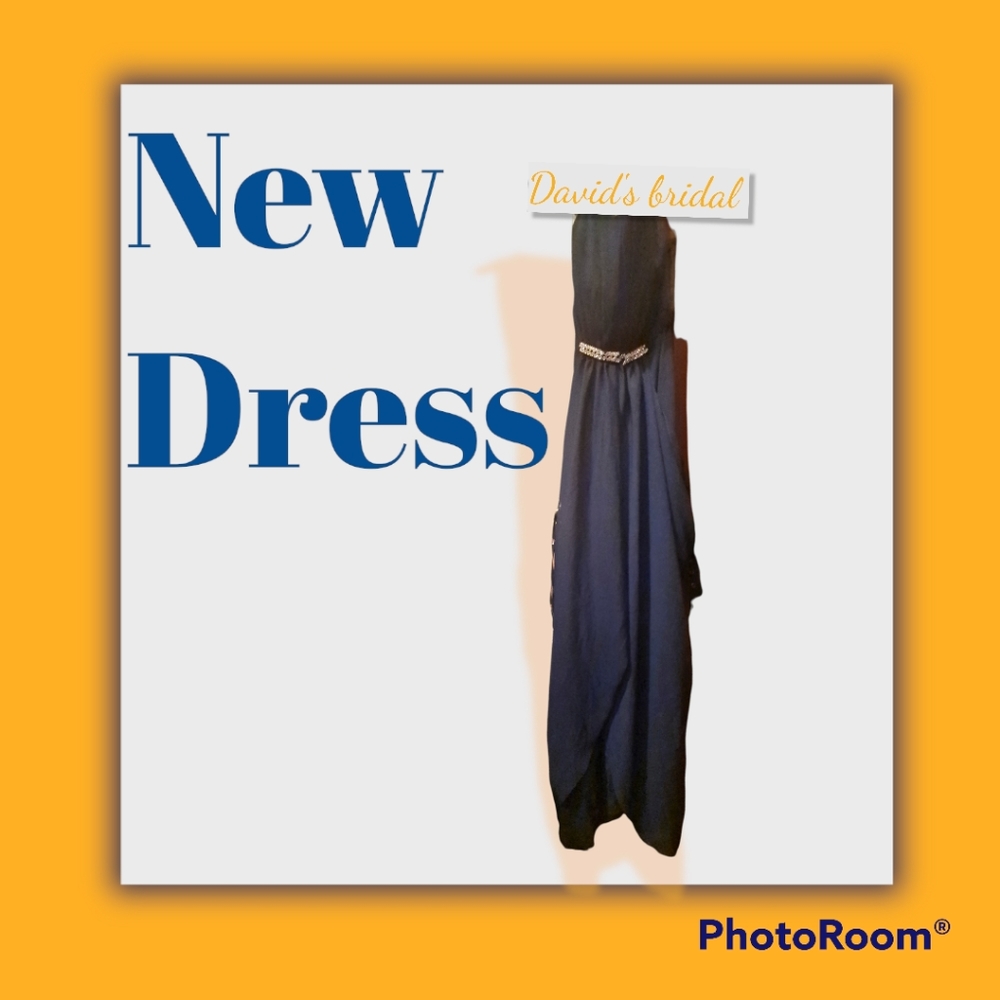 David bridal brides maid dress